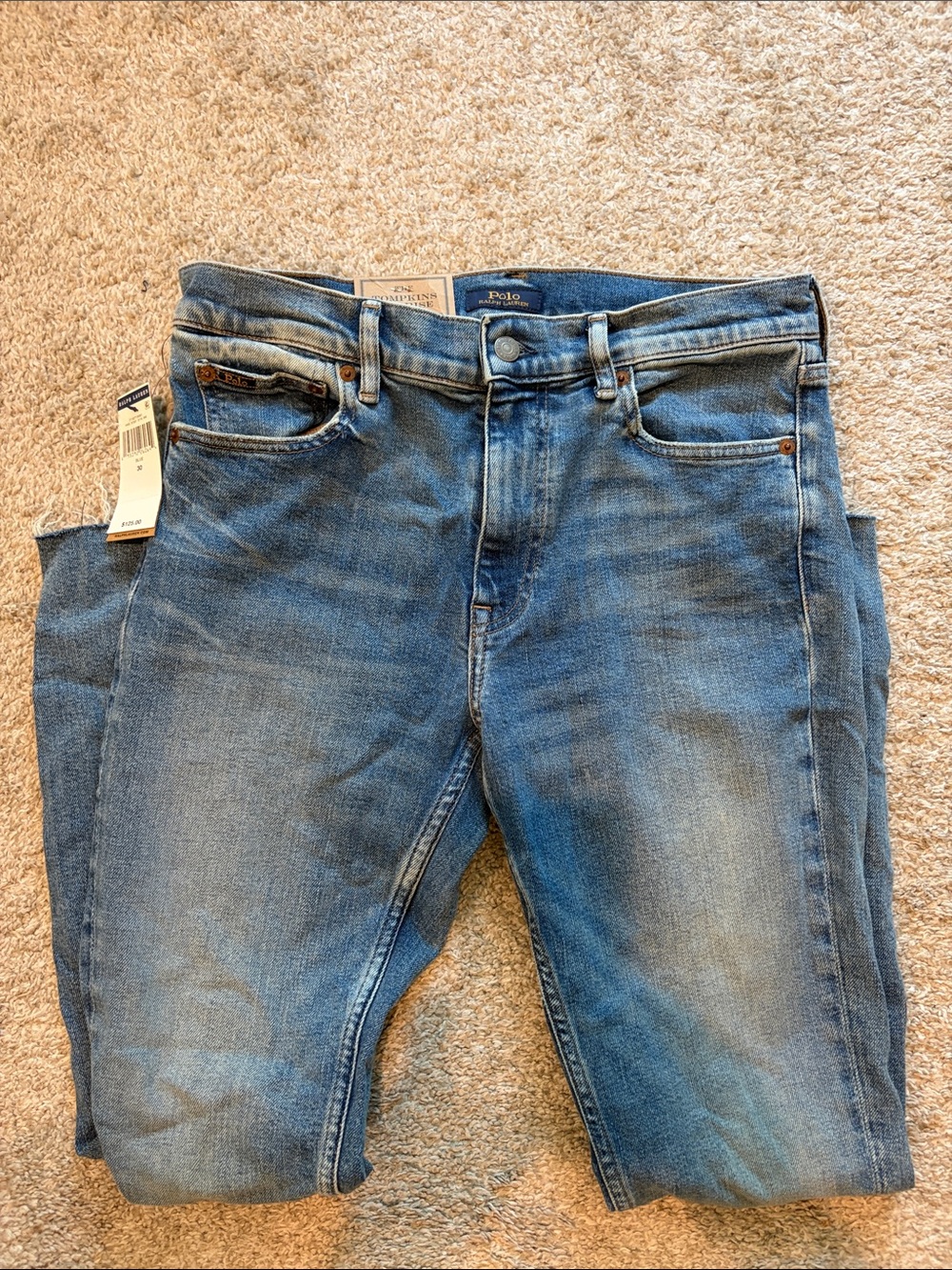 NWT✅ Polo by Ralph Lauren Women’s mid rise skinny Jeans in Blue Denim